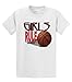 Basketball T-Shirt Girls Rule Hardwood Queen Youth T-shirt
