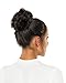 Rose bud Messy Bun Hair Pieces For Women Hair Bun Extension Updo Curly Messy Bun Scrunchie Light Brown