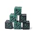 Premium MTG -1/-1 Counter Dice D6 - Pack of 6 - Black and Green - Hedral - Magic: The Gathering TCG CCG Wither Infect