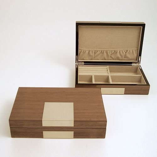 Lacquered Wood Valet, Grey
