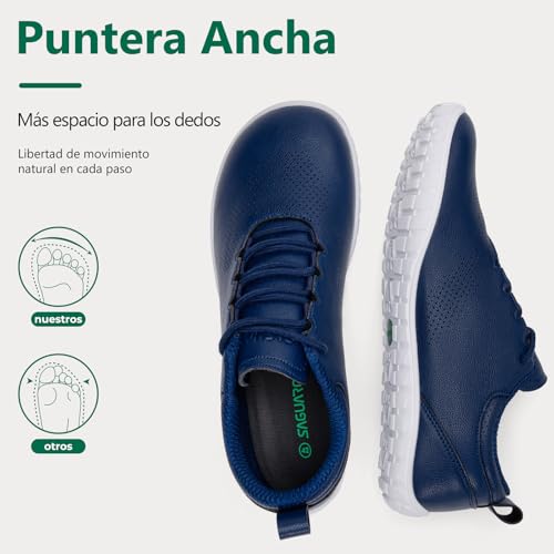 SAGUARO Barefoot Men's Shoes, Lightweight Minimalist Shoes with Wide Toe & Zero Drop for Outdoor Casual Walking, Size 39-48