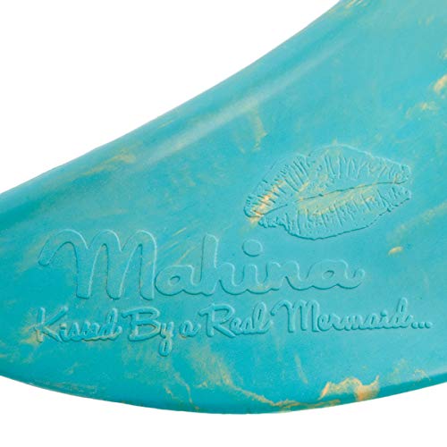 Mahina Mermaid Kids MerFin Classic Swim Mono-Fin Costume, Small, Aqua - Thumbnail 2