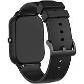 FitTurn Compatible with Cubitt Aura Smartwatch/Aura Pro Strap, 22mm Soft Silicone Glossy Replacement Wristband Sport Band Bracelet for Men/Women for Aura/Aura pro