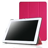 Acer Iconia One 10 B3-A20 case, Pasonomi® Ultra Slim Lightweight PU Leather Folio Case Stand Cover for Acer Iconia One 10 B3-A20 10-Inch Tablet (Hot Pink)