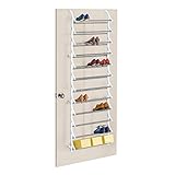 Lynk 36 Pair Over Door Shoe Rack - White