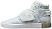 adidas Originals Men's Shoes | Tubular Invader Strap Fashion Sneakers, White/White/LGH Solid Grey, (9.5 M US)