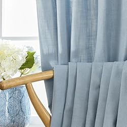 Joydeco Light Blue Curtains Dusty Blue