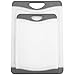 Cutting Board Set - 2 Poly Plastic Kitchen Boards - OK in Dishwasher -Beats Wood Glass Bamboo - Grey