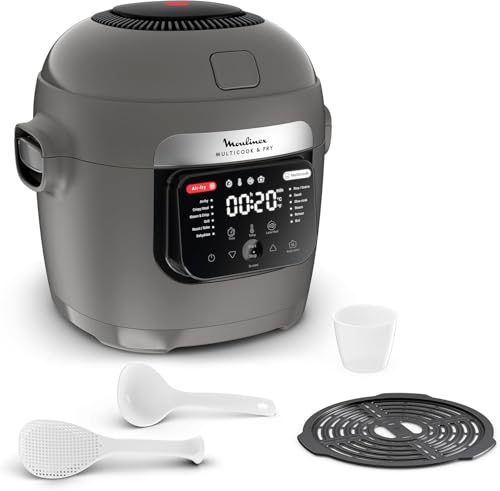 Moulinex Stir&Fry, Multicook und Air Fryer, automatischer Ruehrblatt, 14 Programme, 2-stufiges Garen, MZ7408F0