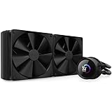 NZXT Kraken 280 - RL-KN280-B1 - 280mm AIO CPU Liquid Cooler - Customizable 1.54" Square LCD Display for Images, Performance M