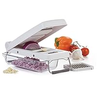 PL8 Professional 3 Cup Vegetable Chopper, White