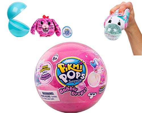 New Pikmi Pops Surprise - Bubble Drops Single Pack -Plush Squeezer with a Bubble Surprise! Assortment