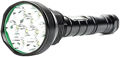 Super Bright 9 X CREE XM-L T6 LED Flashlight Torch,11000 Lumen 5 Models 26650 Batttery Flashlight Torch With Extended Tube,Suitable for Outdoor Camping Hunting (batteries are not included)