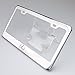 One Polish Lexus Logo Mirror Stainless Steel License Plate Frame Holder Front Or Rear Bracket Laser Engrave Steel Screw Cap