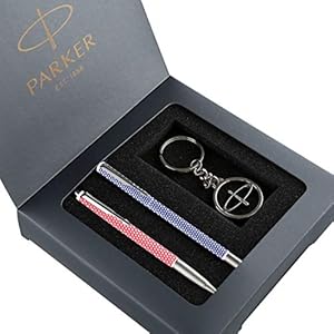 Parker Vector Gift Pack – Special Edition Roller Ball Pen and Special Edition Ball Pen Key Chain (Ink – Blue)