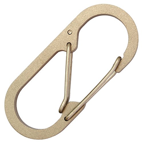 Binary Carabiner Titanium Bead Blasted, Large