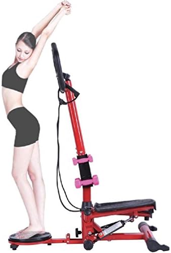 Twist Stepper Exercise Stair Machine W/ Dumbbells Resistance Band Handle Bar