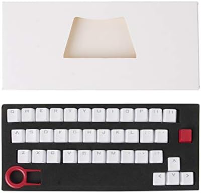Lamdoo PBT 37 Keys Double shot Translucidus Backlit Keycaps for Mechanical Keyboard - White