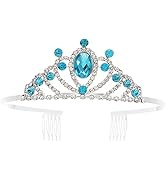 Gortin Girls Crystal Tiara Crown Silver Children Princess Crown for Birthday Party Rhinestones He...