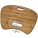 Home Office Bamboo Lap Desk Portable with Pillow Cushion, Fits 17 Inch+ Laptop for School, Work or Gaming, Durable and Patented