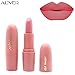 Matte Lipstick,Aliver 6 Colors Lipsticks Set Matte for Girls Women Waterproof Long-Lasting Moisturizing Makeup Lipsticks,Nude and Natural Color Dark