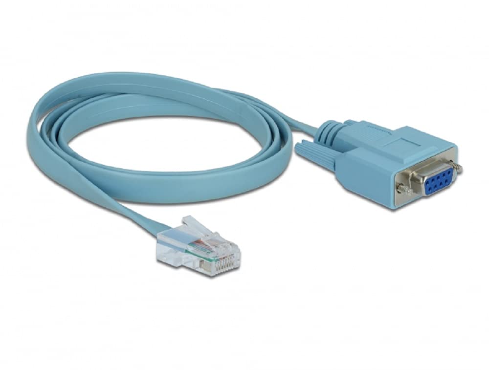 DeLOCK Adapter RS-232 DB9 Female > 1 x Serial RS-232 RJ45 Male 1 m