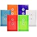 JAM PAPER Plastic Envelopes with Button & String Tie Closure - 4 1/4 x 6 1/4 - Assorted Colors - 6/Pack