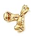FANS JEWELRY Mens Vintage 316L Stainless Steel Boxing Gloves Pendant Necklace with 24 Inch Twist Rope Chain