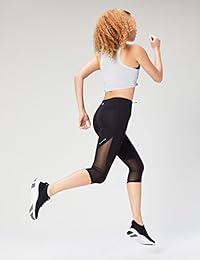 Marca   - Legging capri de malla con cintura alta para correr "Race Day" Core 10 para mujer (XS-3X) - 19 "