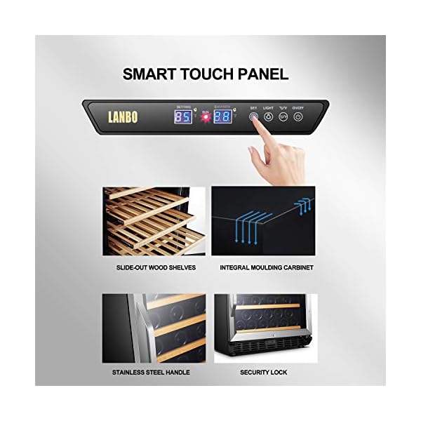 Lanbo-Built-in-Compressor-Wine-Fridge-Cooler-With-Reversible-Door-52-Bottles