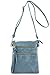 Isabelle Functional Multi Pocket Crossbody Bag (Blue Grey)
