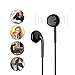 USTEK Wired In-Ear Headphones with Microphone Earbuds for Running Workout Gym for iOS Android Windows