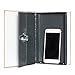 Jssmst Diversion Book Safe with Key Lock, Secret Hidden Book with Safe Inside, Metal Lock Box Fake Book Money Safe High Capacity, 9.5 x 6.2 x 2.2 inches, SM-BS019PN