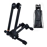 Bike Folding Stand Floor Parking Rack Alloy Bicycle