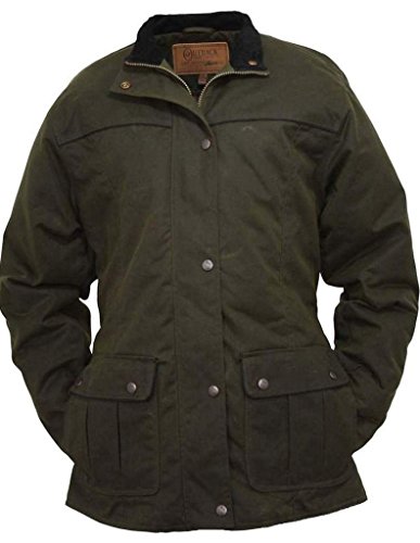 Outback Trading Jacket Womens Walkabout Oilskin 1XL English Green 2179