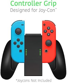 Joycon Comfort Grip For Nintendo Switch By Talkworks Controller Game Accessories Handheld Joystick Remote Control Holder Joy Con Kit Black Amazon Com Au Video Games