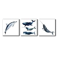 signwin-3 Piece Canvas Wall Art-Colored Animals-Canvas Prints Home Artwork Decoration for Living Room,Bedroom - 12