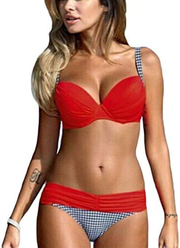 red bathing suit two piece