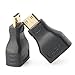 Postta Mini HDMI Adapter(2 Pack) Male to Female Gold Plated HDMI Connector