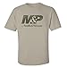 M&P Distressed Logo Tee in Sand