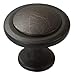 Amazer Cabinet Round Knobs, Oil Rubbed Bronze Traditional Cabinet Furniture Hardware Round Pull Knob with Random Lines - 1-1/4 Inch Diameter- 20 Pack