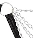 BODYZONE UN016-BK Crotchless Chain Thong, Horizontal Chain Front, Black Plus Size