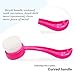 Mermaid Facial Cleansing Brush, Ultra-Soft Manual Face Skin Cleanser Brush Massage Brush for Deep Washing Pore, Best Exfoliating no Irritating Scrubber(Rose red)