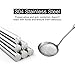 DELSON Skimmer Slotted Spoon Rustproof, Integral Forming Durable Newness 304 Stainless Steel Slotted Spoon with Vacuum Ergonomic Handle Comfortable Grip Design Strainer Ladle for Kitchen 14.9 Inch
