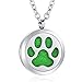 Dog Paw Diffuser Necklace Aromatherapy Essential Oil Locket Jewelry for Women Girls Boys