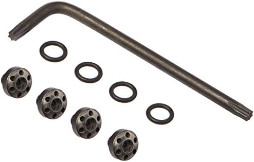 E Gun Grips 1911S-1-D Precision Milled Stainless Steel Grip Screw Set, Brushed Night
