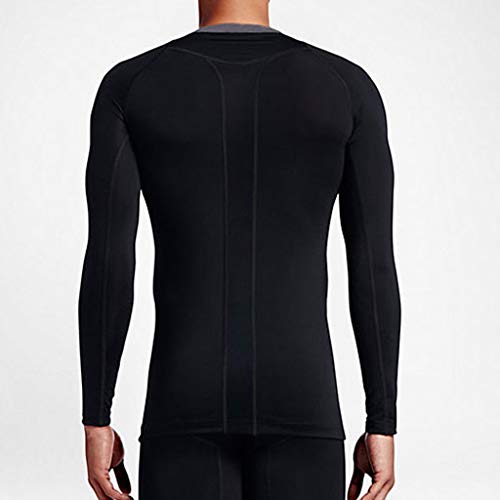 Cool Dry Compression Long Sleeve Bodybuilding Shirts Baselayer for Men Afterso