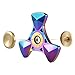 Fidget Spinner for Kids & Adults, BEST Rainbow Hand Spinner for ADHD, Killing Time, & Stress Relief. Made of Titanium Alloy, Ceramic Bearing, 3+ min, High Speed, & EDC with Portable Case (Triangle)