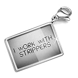 Clip on Charm & Bracelet Set I Work With Strippers
