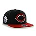 MLB Cincinnati Reds Sure Shot Two Tone Captain Wool Adjustable Hat, One Size, Black